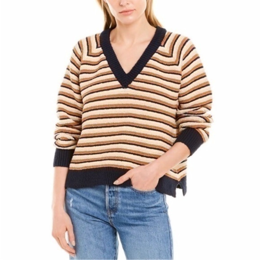 Madewell  V-Neck Cropped Pullover Sweater NWOT OVERSIZED